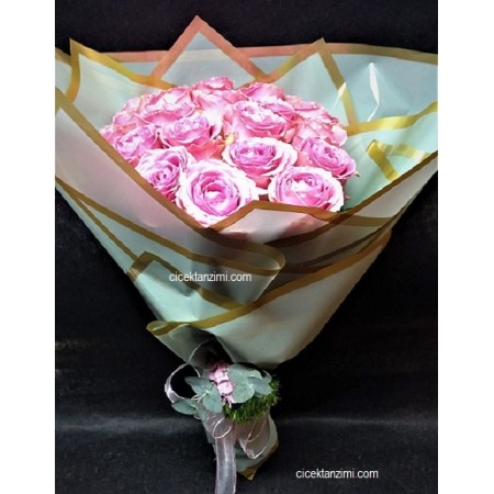 20 ADET İTHAL PEMBE GÜL